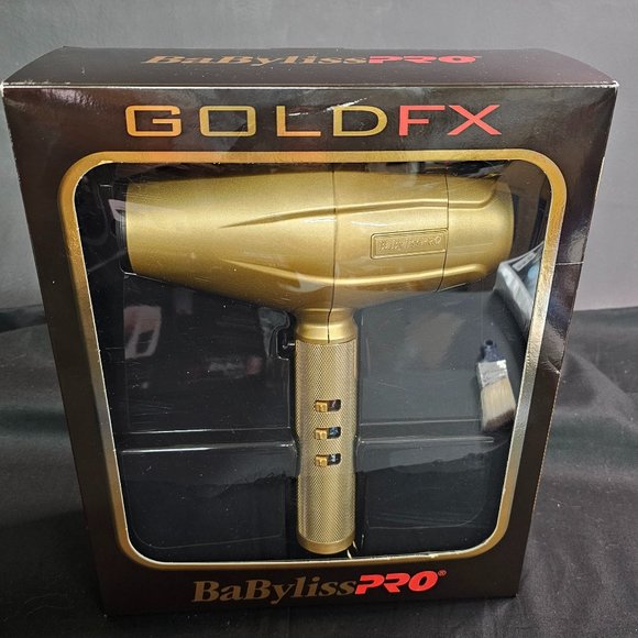 BaByliss PRO Gold FX Hair Dryer Turbo Gold Edition Professional W/Attachments NI - Picture 3 of 7